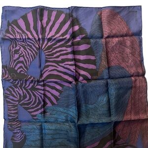 Hermes Pegasus Zebra Scarf